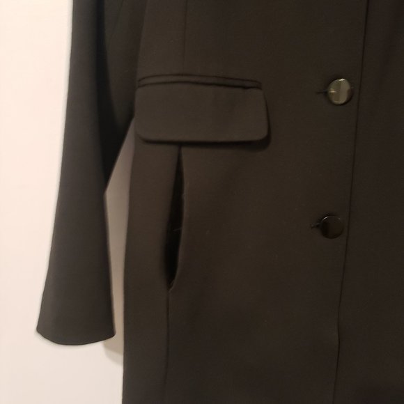 Jessica Brand Black Fall 4 Button Coat - Picture 2 of 4